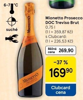 Prosecco brut DOC Treviso Mionetto
