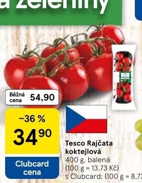 Rajčata koktejlová Tesco