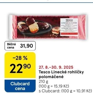 Rohlíčky linecké Tesco