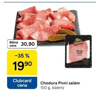 Salám pivní Beskydské uzeniny Chodura