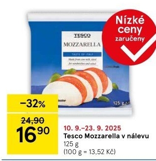 Sýr Mozzarella Tesco