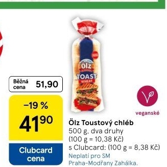 Toustový chléb Ölz