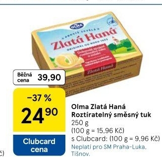 Tuk Zlatá Haná Olma