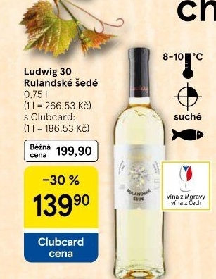 Víno Rulandské šedé Ludwig 30 Vinařství Ludwig - přívlastkové