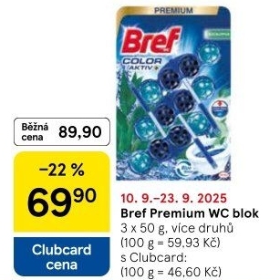 WC blok tuhý Premium Bref