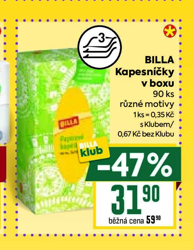 Billa kapesníky