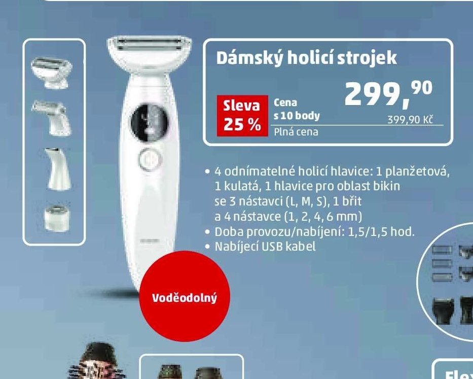 Dámský holicí strojek
