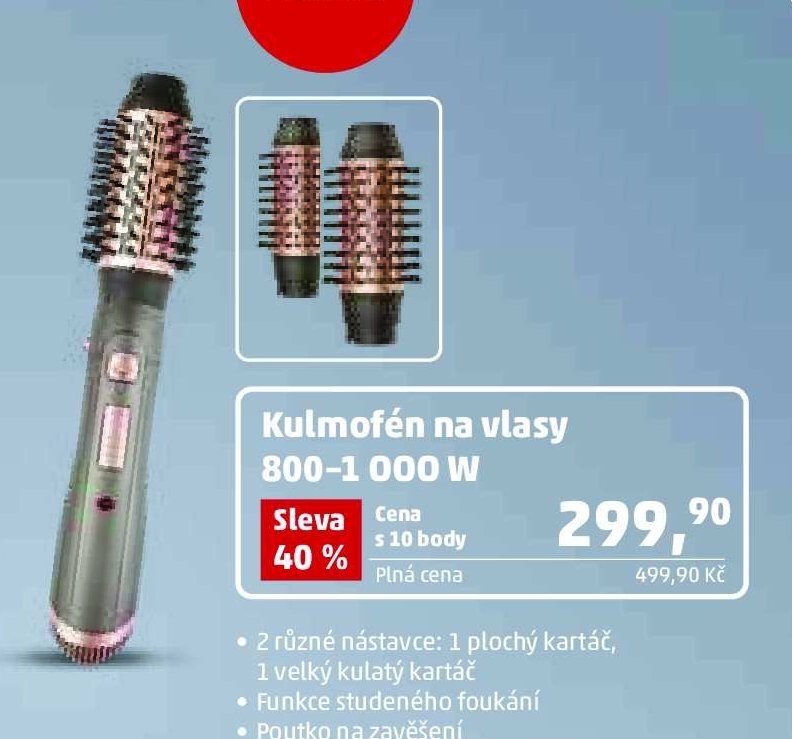 Kulmofén na vlasy