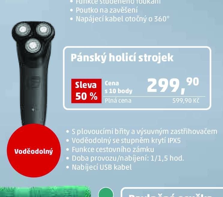 Pánský holicí strojek