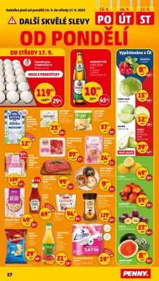 akční leták Penny Market 11.9.2025-17.9.2025
