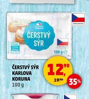 ČERSTVÝ SÝR KARLOVA KORUNA 100 g