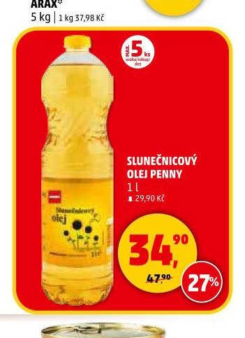 SLUNEČNICOVÝ OLEJ PENNY