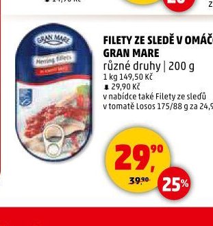 FILETY ZE SLEDĚ V OMÁČCE GRAN MARE