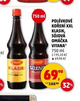 POLÉVKOVÉ KOŘENÍ XXL KLASIK, SÓJOVÁ OMÁČKA VITANA*