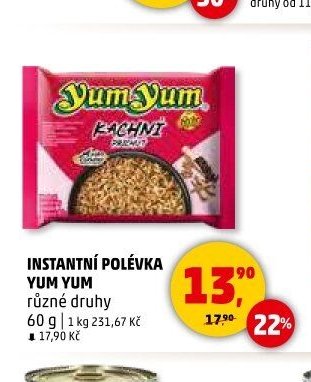 INSTANTNÍ POLÉVKA YUM YUM