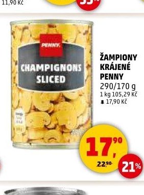 ŽAMPIONY KRÁJENÉ PENNY