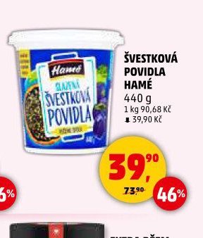 Švestková povidla Hamé, 440 g