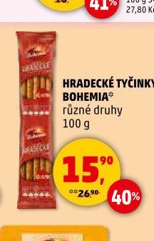 Hradecké tyčinky Bohemia, 100 g
