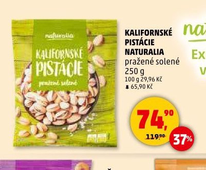 KALIFORNSKÉ PISTÁCIE NATURALIA