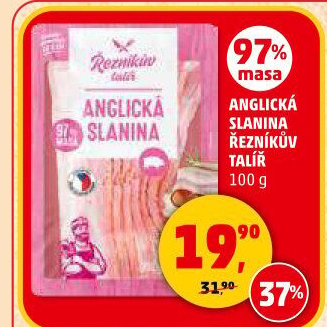 Anglická slanina Řezníkův talíř