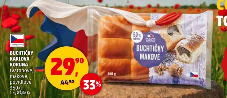 České buchtičky Karlova Koruna