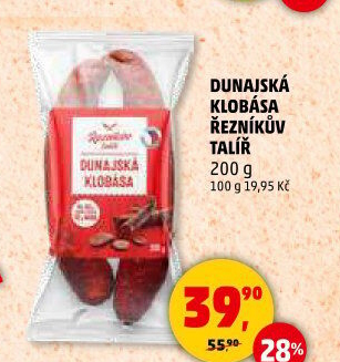 Dunajská klobása Řezníkův talíř