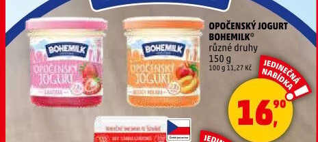 Jogurt ochucený Opočenský Bohemilk