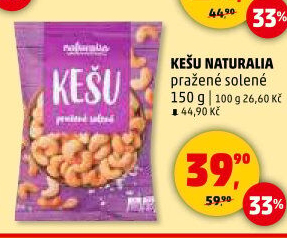 Kešu pražené Naturalia