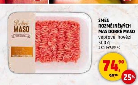 Mělněné masa mix Dobré maso