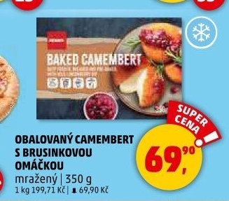 Obalovaný sýr Camembert mražený Penny