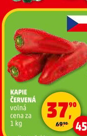 Paprika červená kapie