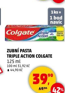 Pasta na zuby Triple Action Colgate