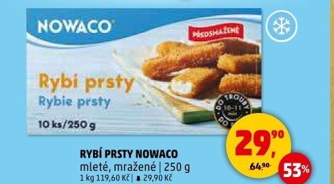 Rybí prsty předsmažené mražené Nowaco