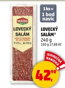 Salám lovecký Maso Příbram