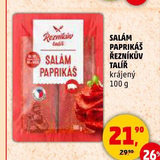 Salám Paprikáš Řezníkův talíř