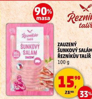 Salám šunkový zauzený Řezníkův talíř