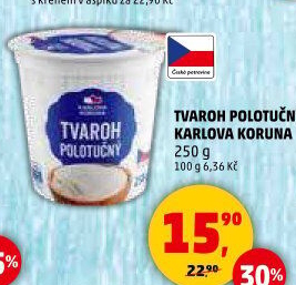 Tvaroh polotučný Karlova Koruna