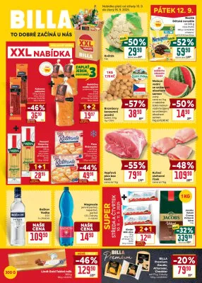 akční leták BILLA 10.9.2025-16.9.2025