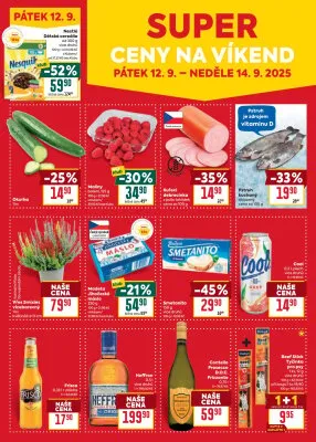 akční leták BILLA 10.9.2025-16.9.2025