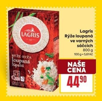 Lagris Rýže loupaná ve varných sáčcích