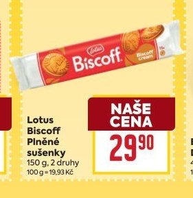 Lotus Biscoff Plněné sušenky
