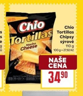 Chio Tortillas Chipsy sýrové 110 g