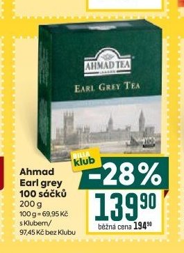 Ahmad Earl grey 100 sáčků 200 g