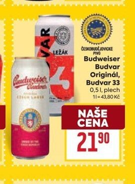 Budweiser Budvar Originál, Budvar 33