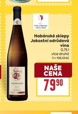 Habánské sklepy Jakostní odrůdová vína