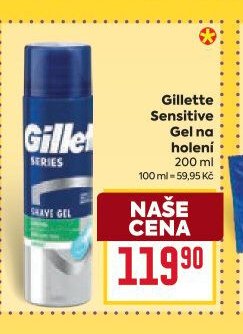 Gillette Sensitive Gel na holení