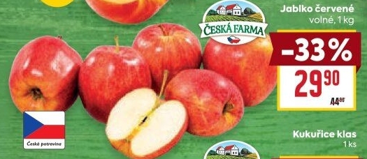 Jablka červená Česká Farma