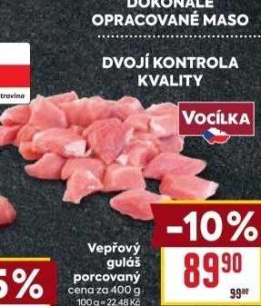 Maso na guláš vepřové Vocílka