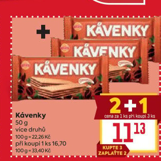 Oplatky Kávenky Sedita