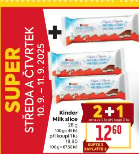 Řez mléčný Kinder
